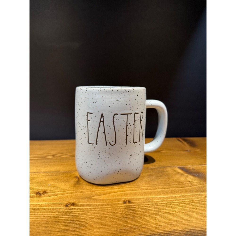 Rae Dunn EASTER Mug Artisan Collection by Magenta White Speckled Ceramic Cup